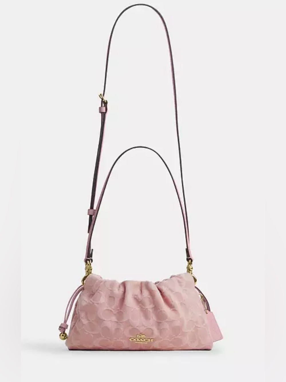 ❌SOLD❌🌸Coach Faye Shoulder Bag in Pink Signature Denim #CER68🌸 - Picture 11 of 11